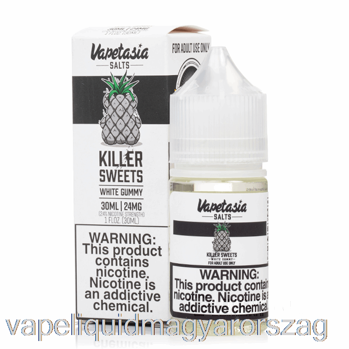 Fehér Gumiszerű - Vapetasia Sók - 30ml 48mg Vape E Cigi